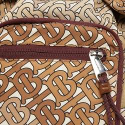 Burberry Beige TB Monogram Nylon Leo Belt Pack Bag