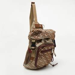Burberry Beige TB Monogram Nylon Leo Belt Pack Bag
