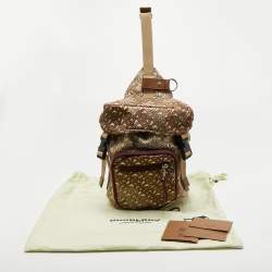 Burberry Beige TB Monogram Nylon Leo Belt Pack Bag