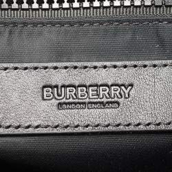 Burberry Grey/Black Horseferry Print Coated Canvas Messenger Bag