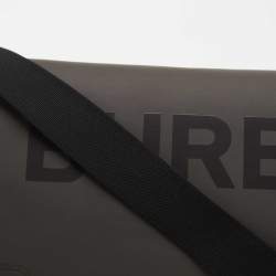 Burberry Grey/Black Horseferry Print Coated Canvas Messenger Bag