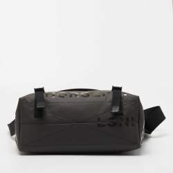 Burberry Grey/Black Horseferry Print Coated Canvas Messenger Bag