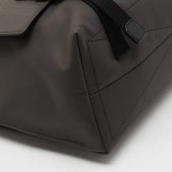 Burberry Grey/Black Horseferry Print Coated Canvas Messenger Bag