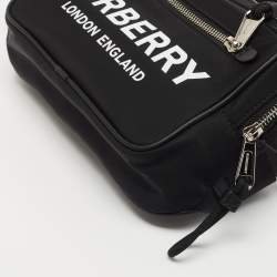 Pre Owned Burberry Black Nylon and Leather West Belt Bag 