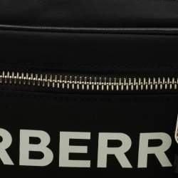 Pre Owned Burberry Black Nylon and Leather West Belt Bag 