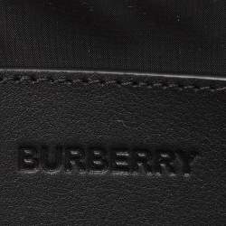 Pre Owned Burberry Black Nylon and Leather West Belt Bag 