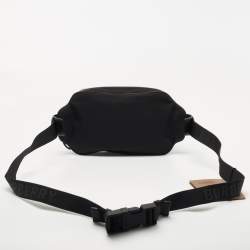 Pre Owned Burberry Black Nylon and Leather West Belt Bag 