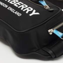 Pre Owned Burberry Black Nylon and Leather West Belt Bag 