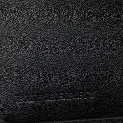 Burberry Dark Green Leather Bifold Wallet