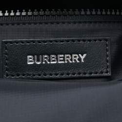 Burberry Blue/Black Marco TB Denim and Leather Backpack