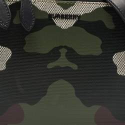 Burberry Green Camo Print Leather Sutton Crossbody Bag