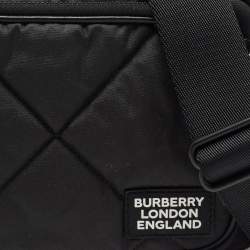 Burberry Black Quilted Nylon Paddy Crossbody Bag