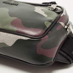 Burberry Green Camo Print Canvas West Belt Bag