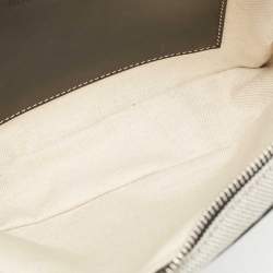 Burberry Grey Canvas and Leather West Belt Bag