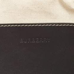 Burberry Grey Canvas and Leather West Belt Bag