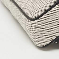 Burberry Grey Canvas and Leather West Belt Bag