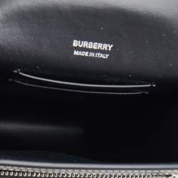 Burberry Military Green House Check Canvas Robin Crossbody Bag