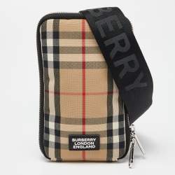 Burberry Beige Vintage Check Canvas Phone Case