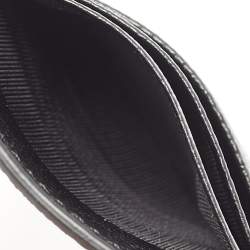Burberry Black Grain Leather Elmer Card Holder