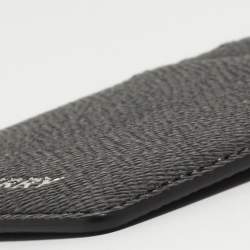 Burberry Black Grain Leather Elmer Card Holder