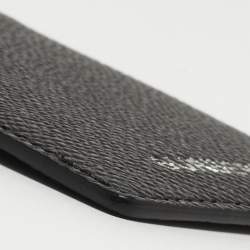 Burberry Black Grain Leather Elmer Card Holder