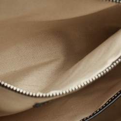 Burberry Dark Birch Brown Check Coated Canvas and Leather Drawcord Backpack