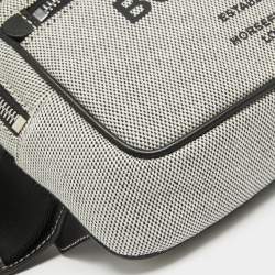 Burberry Grey/Black Canvas and Leather West Belt Bag