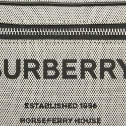 Burberry Grey/Black Canvas and Leather West Belt Bag
