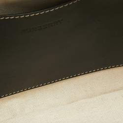 Burberry Grey/Black Canvas and Leather West Belt Bag