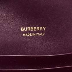 Burberry Plum Leather Robin Crossbody Bag