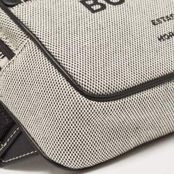 Burberry Grey/Black Canvas and Leather West Belt Bag