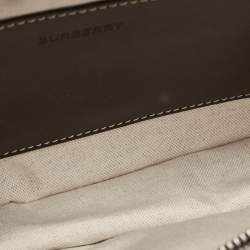 Burberry Grey/Black Canvas and Leather West Belt Bag
