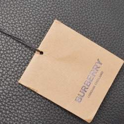 Pre Owned Burberry Black Leather Oscar Zip Pouch