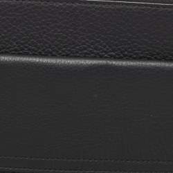 Pre Owned Burberry Black Leather Oscar Zip Pouch