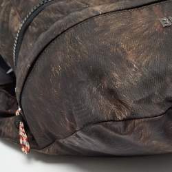 Burberry Black/Brown Nylon Convertible Backpack