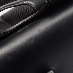 Pre Owned Burberry Black/Seaweed Nylon and Leather Pocket Backpack