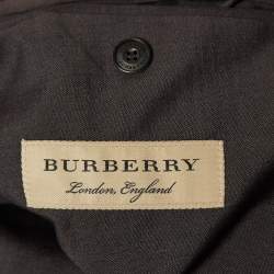 Burberry Grey Wool Blend Single Breasted Pants Suit XL