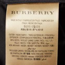 Burberry Grey Wool Blend Single Breasted Pants Suit XL