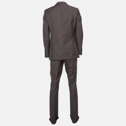 Burberry Grey Wool Blend Single Breasted Pants Suit XL