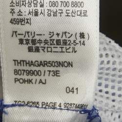 Burberry Blue Tri Bar Checks Synthetic Swim Shorts XS