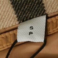 Burberry Brown Nylon Detachable Sleeve Hooded Puffer Jacket S