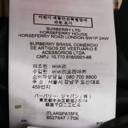 Burberry Black Gabardine Slim Fit Blazer XS