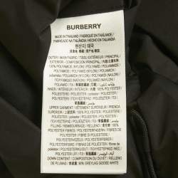 Pre Owned Burberry Black/Archive Beige Checks Nylon Reversible Down Vest XS