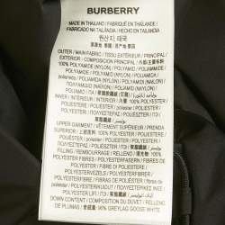 Pre Owned Burberry Black/Archive Beige Checks Nylon Reversible Down Vest XS