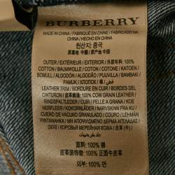Pre Owned Burberry Blue Denim Straight Jeans S Waist 30"
