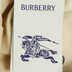 Pre Owned Burberry Nutmeg Beige Cotton Button Front Shirt M