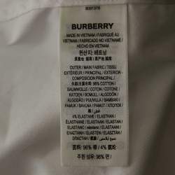 مملوكة مسبقًا Burberry White Cotton Long Sleeve Shirt XXXL