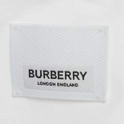 مملوكة مسبقًا Burberry White Cotton Long Sleeve Shirt XXXL