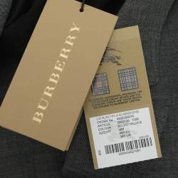 مملوكة مسبقًا Burberry Grey Wool Jacket M