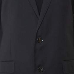 Pre Owned Burberry London Black Wool Mansell Blazer M
